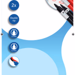 TOPWRITE táblafilc 2db. 1,7x14cm PP/ETH BL  thumbnail 1