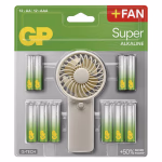 GP Super Alkáli elem AA 12db + AAA 12db + Ventilátor thumbnail 1