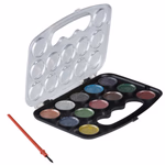 TOPWRITE Vízfesték csillámporos, 12 szín, palettán + ecset- 3 verzióban thumbnail 4