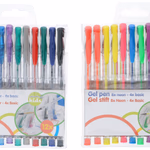 TOPWRITE Zselés toll 12db-os csomag, glitter és neon verziókban thumbnail 2