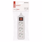 EMOS Elosztó (hosszabbító) vezeték nélküli, 3 aljzat, kapcsolható thumbnail 2