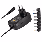 EMOS Univerzális töltőadapter 1000mA, USB-vel és csereélhető fejjel 