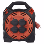 EMOS kültéri kábeldob IP44 4 aljzat 15m 1,5 mm², gumi-neoprén, 230V, LED fényvisszaverővel thumbnail 2