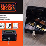 BLACK+DECKER pénzkazetta 6 osztásos - 15x11,8x8cm - Fém - Fekete (BXCHMS7008) thumbnail 4