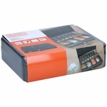 BLACK+DECKER pénzkazetta 4 osztásos - 30x24x8,5cm - Fém - Fekete (BXCHMS7011) thumbnail 2