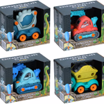 EDDY TOYS Építő autó dinó 12x11x6cm 4 féle thumbnail 1