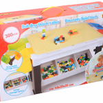 EDDY TOYS Építőjáték asztal + kockák 300 részes