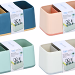 TOPWRITE Asztali rendező 2színű, 4 féle 15x9,8x8cm Tripla rekesz 
