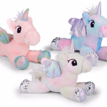 EDDY TOYS Plüss unikornis fekvő 34cm 3 féle