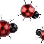 ARTICASA Faldekor katicabogár fém 3db 12x10x8cm -  thumbnail 1