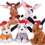CHRISTMAS GIFTS Plüss kisállat - Karácsony 19cm, 5 féle