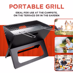 BBQ COLLECTION Grillsütő faszenes hordozható 46x28x36cm thumbnail 2