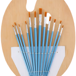 ARTICO ecset készlet 13 részes 6 x kerek / 6 x lapos + 1 paletta  thumbnail 3