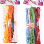 CRAFT Kreatív zsinór raffia 5x12m 4 féle