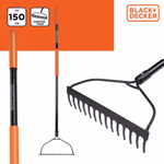 BLACK+DECKER Gereblye üvegszálas nyéllel 150cm