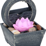 ARTICASA Asztali szökőkút elemes (2xAA, nem tart.) 11x11x17cm Lótusz -  thumbnail 1