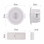 EMOS VEZETÉKES/VEZETÉK NÉLKÜLI CSENGŐ AC P57103 thumbnail 2