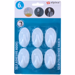 ALPINA Fali kampó öntapadós fehér, 4/6/8db, 3 féle thumbnail 5