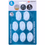 ALPINA Fali kampó öntapadós fehér, 4/6/8db, 3 féle thumbnail 3