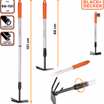BLACK+DECKER Villás kapa teleszkópos nyéllel 66-101 cm thumbnail 1