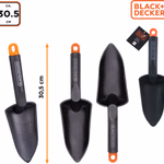 BLACK+DECKER Ültetőlapát méretjelzéssel 30,5cm polipropilén