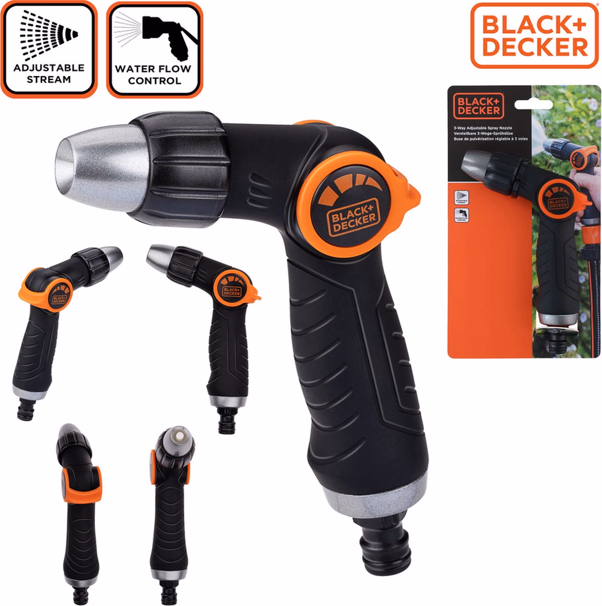 BLACK+DECKER 3 fokozatú locsolópisztoly 18,5x11,5x4cm - Image 1 of 5