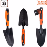BLACK+DECKER ültetőlapát méretjelzéssel 35cm, fém ásófej thumbnail 1