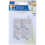 Akasztó öntapadós, INOX 4 féle thumbnail 4