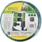 KINZO GARDEN Kerti tömlőkészlet - 15m - ⌀ 1,4 CM - szórófejjel és 3 csatlakozóval thumbnail 5