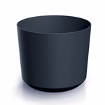 Kaspó D20 sötétszürke d20xh18cm 216g 4.6l műanyag 