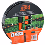 BLACK+DECKER Locsolótömlő készlet 4 csatlakozóval ⌀13mmx20m thumbnail 1