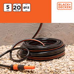 BLACK+DECKER Locsolótömlő készlet 4 csatlakozóval ⌀13mmx20m thumbnail 4