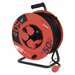 EMOS Kültéri kábeldob IP44, 50 m, 4 aljzat, fekete / gumi / 230 V / 1,5 mm2 thumbnail 1