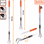 BLACK+DECKER Talajlazító 3 ágú teleszkópos nyéllel 77-112cm thumbnail 1