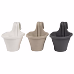 Kaspó korlátra 2-es köralakú 19,5x20,5x26cm 3szín thumbnail 2