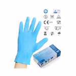 SETINO Nitril púdermentes vizsgálókesztyű, kék, 3.5 g, 100/doboz, XL méret thumbnail 2