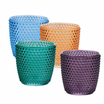 ARTICASA Gyertyatartó üveg 7,5x7,5x7,5cm 4 színben display (12) -  thumbnail 2