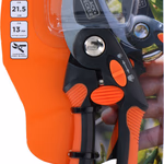 BLACK+DECKER Metszőolló, mellévágó 21,5cm edzett acél pengével, 2 fokozatban állítható nyítás szélesség