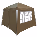 LIFETIME GARDEN Party sátor összecsukható 2 oldalfallal, 3x3x2,45m 140Gr/m2 bézs/fehér színben  thumbnail 3