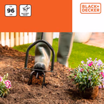 BLACK+DECKER Gyomláló forgó fejjel 96x31x12cm thumbnail 5