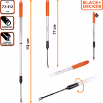 BLACK+DECKER Gyomláló teleszkópos nyéllel 77 - 112cm thumbnail 1