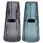 ARTICASA Váza gyertyatartóval üveg 10x10x22cm 2 féle -  thumbnail 1