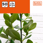 BLACK+DECKER Növénykötöző gyűrű 50db 2.8x0.1x4cm, zöld thumbnail 3