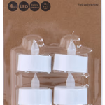 ARTICASA Teamécses LED 4db 3,7x3,7x3,7cm, CR2032 (tartozék) - 