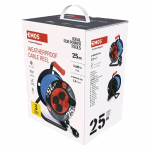 EMOS Időjárásálló kábeldob 25 m / 4 aljzat / kék / szilikon / 230 V / 1,5 mm2 / IP44 thumbnail 2