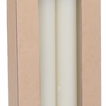 ARTICASA Rusztikus gyertya papírdobozos 4db 25cm krémszínű -  thumbnail 1