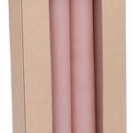 ARTICASA Rusztikus gyertya papírdobozos 4db 25cm rózsaszín -  thumbnail 1