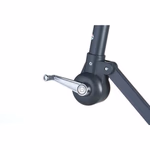 LIFETIME GARDEN Acél vázas függő napernyő, hajtókaros, időjárás álló, 300cm átmérő, pezsgő szín thumbnail 5