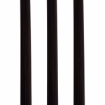 ARTICASA Gyertya bordázott 7,5x2,5x25cm fekete 3db 240g