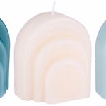 ARTICASA Gyertya szivárvány forma 8x5x8cm 172g 3 színben -  thumbnail 1